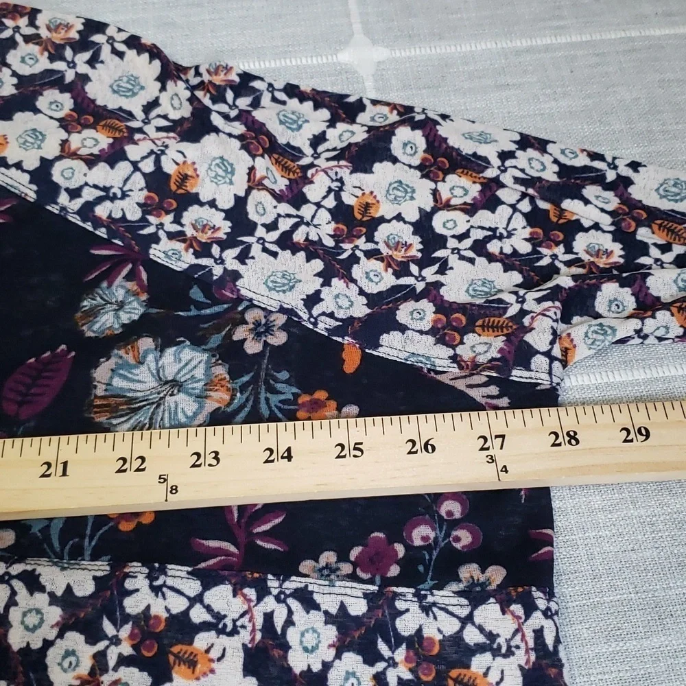 Free People Isabelle Tunic Long Sleeve Floral Top Blogger Fave, Size S - Picture 9 of 13